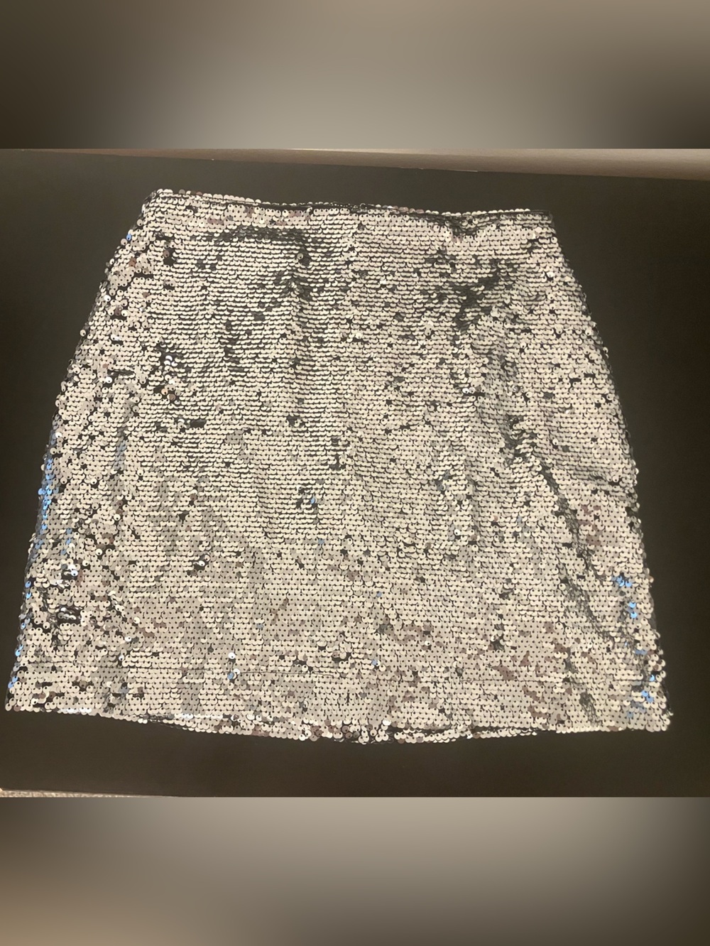 Silver Sequin Mini Skirt Urban Outfitters Petite Small